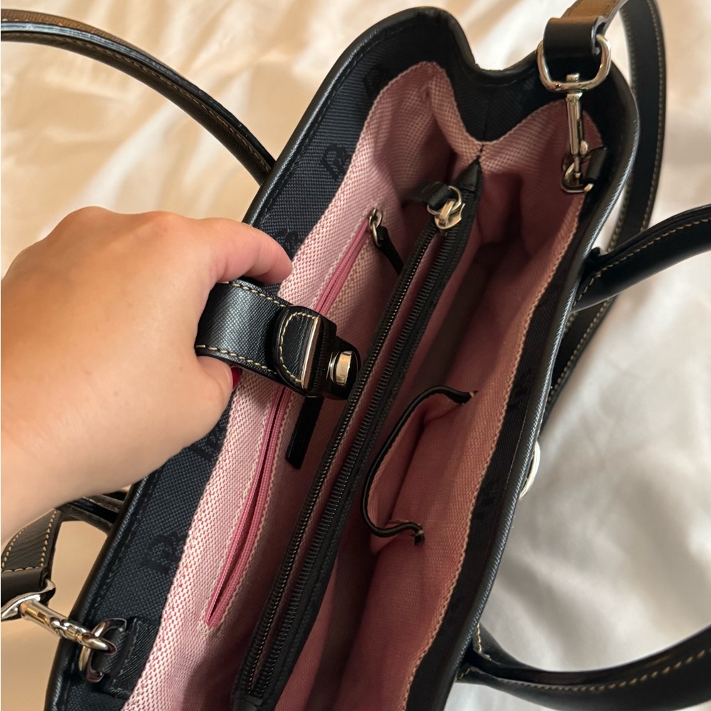 Dooney and Bourke Monogram Double Handle Tote - Picture 4 of 6